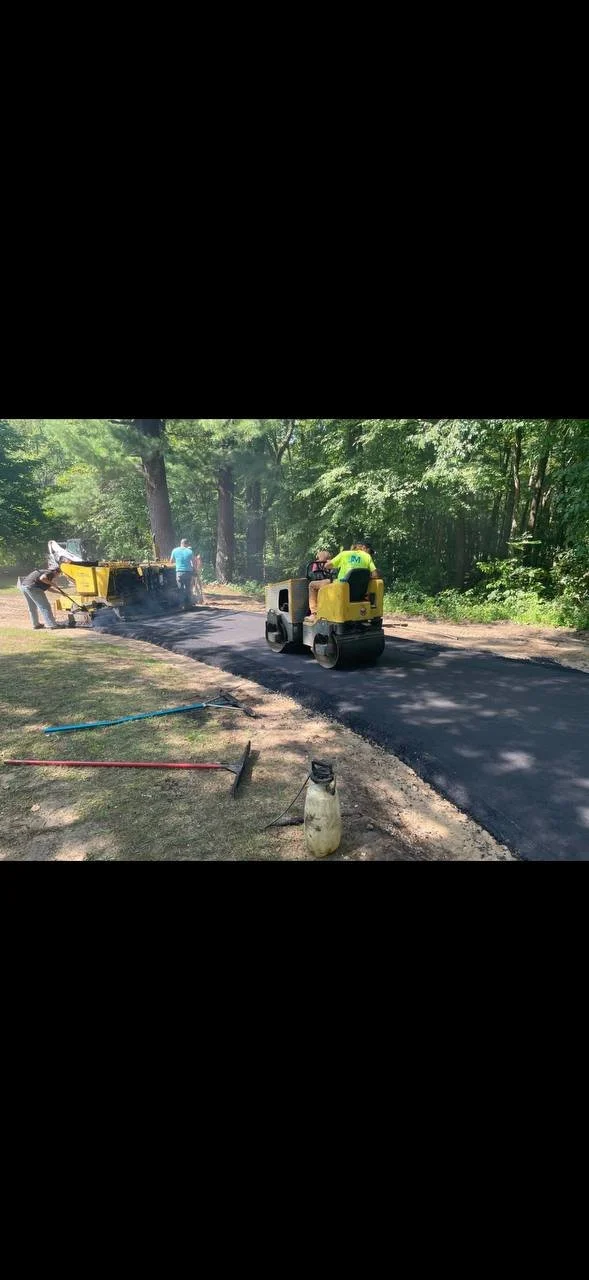 Asphalt paving project by J & M Group Michigan in Greenville, MI