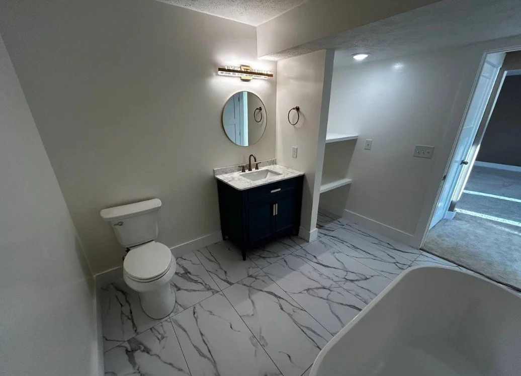 Basement finishing project by J & M Group Michigan in Greenville, MI