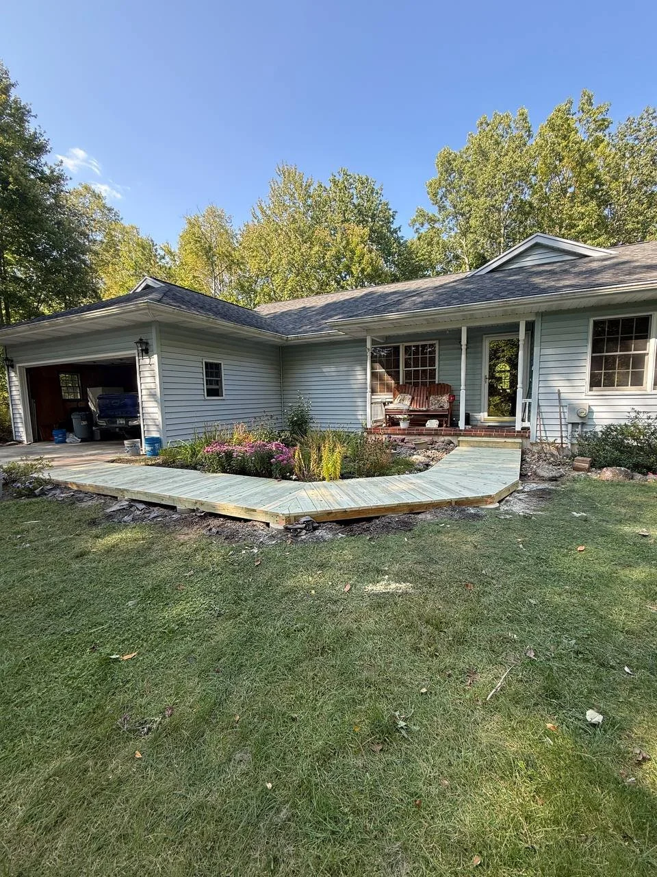 Custom deck project by J & M Group Michigan in Greenville, MI