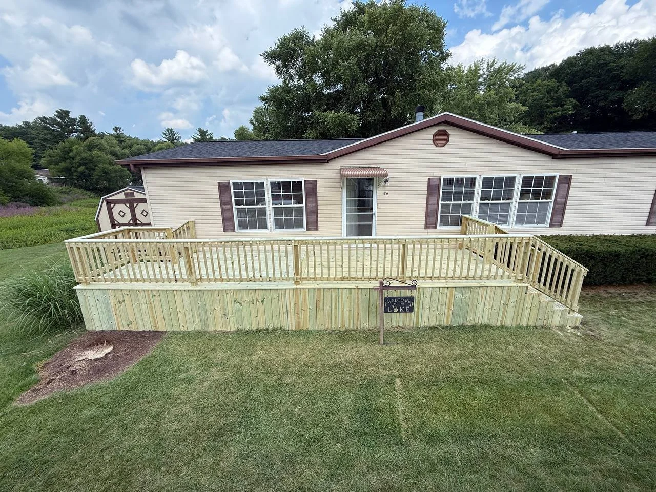 Custom deck project by J & M Group Michigan in Greenville, MI