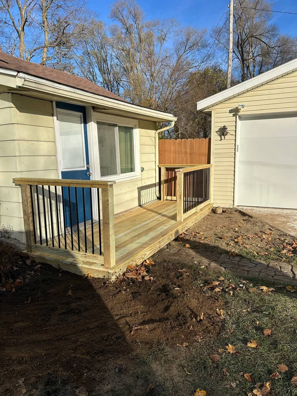 Custom deck project by J & M Group Michigan in Greenville, MI