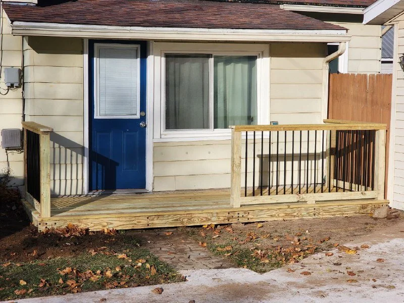 Custom deck project by J & M Group Michigan in Greenville, MI