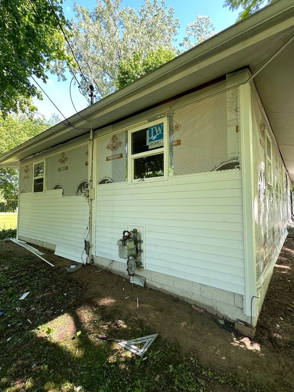 Exterior renovation project by J & M Group Michigan in Greenville, MI