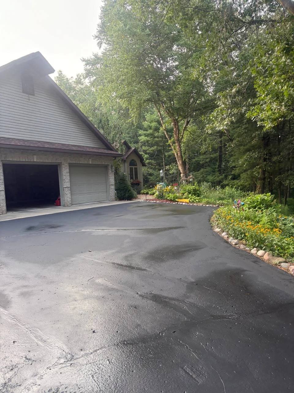 Sealcoating project by J & M Group Michigan in Greenville, MI