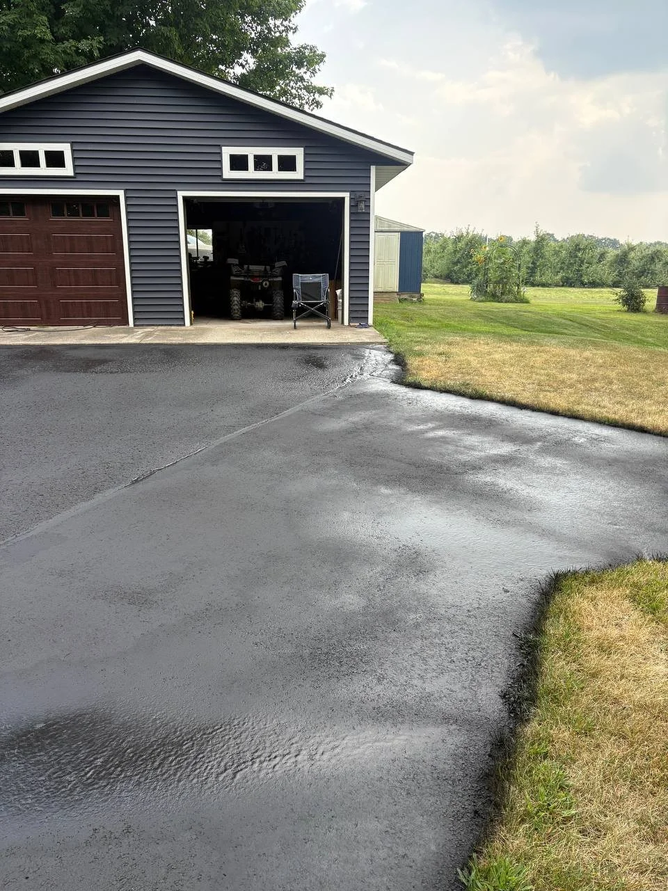 Sealcoating project by J & M Group Michigan in Greenville, MI