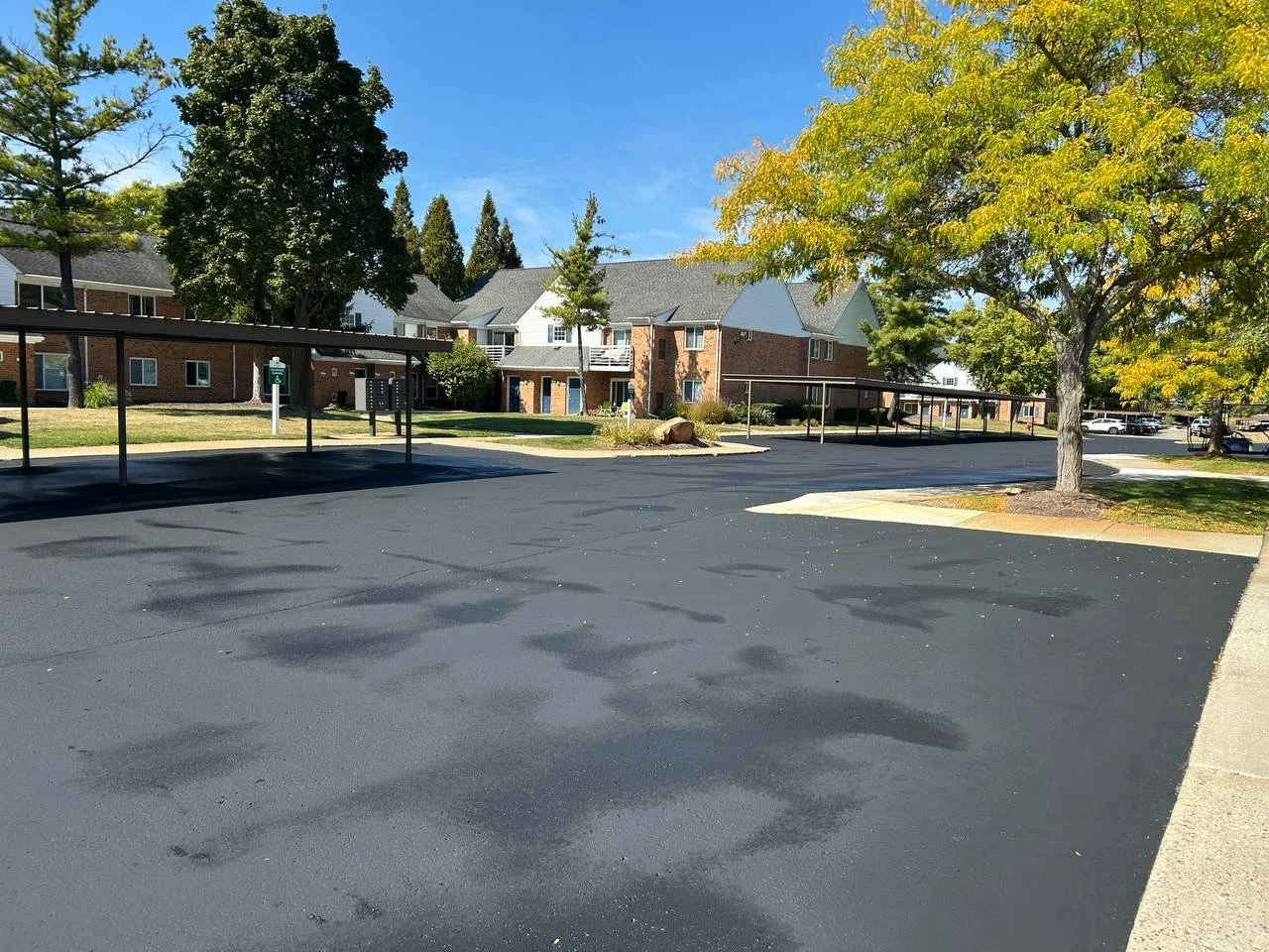 Sealcoating project by J & M Group Michigan in Greenville, MI